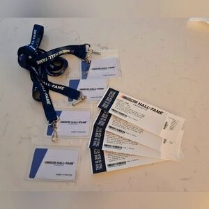NASCAR Hall of Fame Tickets Lanyards Tour Tix Set/4 Collector Memorabilia